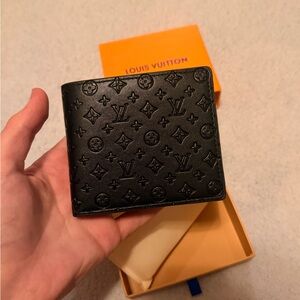 LV Black Monogram Bifold Wallet